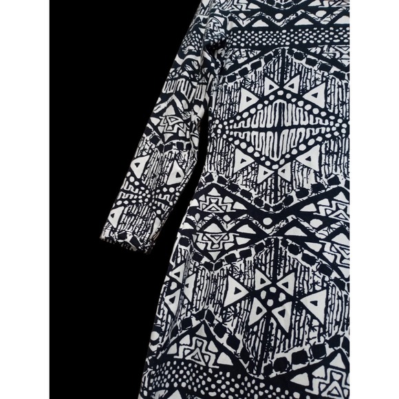 Say What Black And White Geometric Dress Y2K - Picture 2 of 4